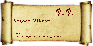 Vagács Viktor névjegykártya